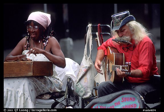 Street musicians, French Quarter. New Orleans, Louisiana, USA