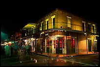 Maison Bourbon, on Bourbon Street, French Quarter. New Orleans, Louisiana, USA (color)