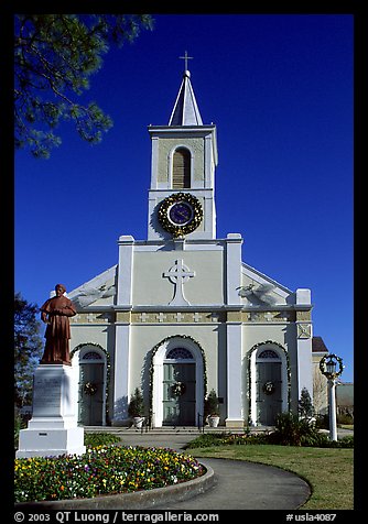 The church Saint-Martin-de-Tours, Saint Martinville. Louisiana, USA (color)