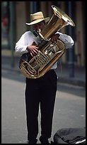 Street Musician, French Quarter. New Orleans, Louisiana, USA ( color)