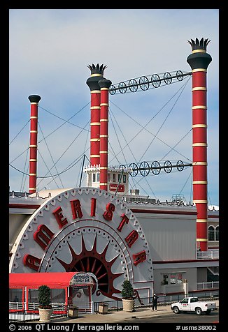 Ameristar casino riverboat. Vicksburg, Mississippi, USA (color)
