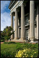 Columns on side of old courthouse museum. Vicksburg, Mississippi, USA