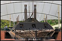 Ironclad union gunboat Cairo, Vicksburg National Military Park. Vicksburg, Mississippi, USA ( color)