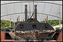 Ironclad union gunboat Cairo, Vicksburg National Military Park. Vicksburg, Mississippi, USA (color)