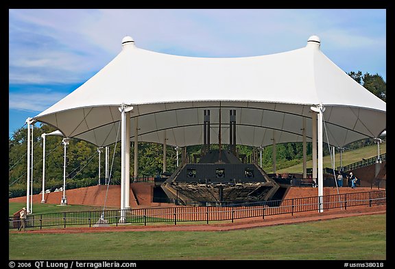 USS Cairo, a ironclad union gunboat sunk by a mine, Vicksburg National Military Park. Vicksburg, Mississippi, USA