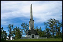 Obelisk and statues commemorating a unit, Vicksburg National Military Park. Vicksburg, Mississippi, USA ( color)
