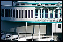 Side detail of riverboat. Natchez, Mississippi, USA (color)