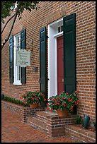 Governor Holmes brick house. Natchez, Mississippi, USA ( color)