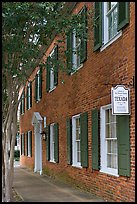 Texada, a red brick house built in 1792. Natchez, Mississippi, USA (color)