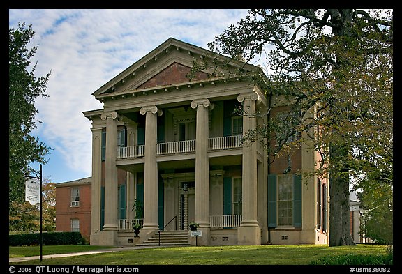 Magnolia Hall, morning. Natchez, Mississippi, USA (color)