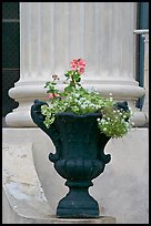 Vasque and column, Magnolia Hall. Natchez, Mississippi, USA