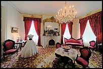 Living room in Rosalie house. Natchez, Mississippi, USA