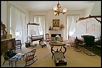 Children's room inside Rosalie. Natchez, Mississippi, USA ( color)