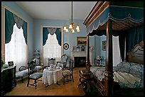 Bedroom inside Rosalie. Natchez, Mississippi, USA (color)