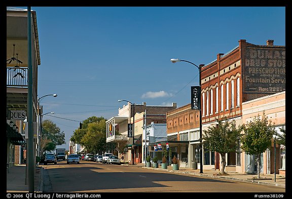 Commercial street. Natchez, Mississippi, USA