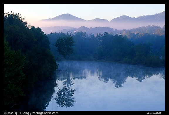 Lake along the Blue Ridge Parkway. Virginia, USA