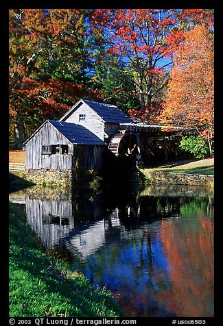 Mabry Mill, Blue Ridge Parkway. Virginia, USA (color)