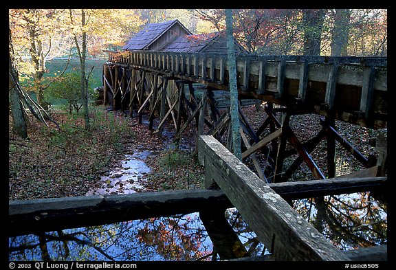 Mabry Mill, Blue Ridge Parkway. Virginia, USA (color)