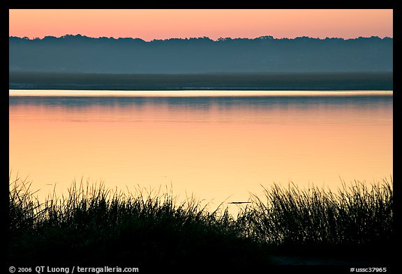 Beaufort Bay at sunrise. Beaufort, South Carolina, USA (color)