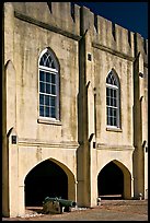 Beaufort Arsenal and cannon. Beaufort, South Carolina, USA (color)