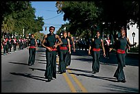 African American youngsters during parade. Beaufort, South Carolina, USA (color)