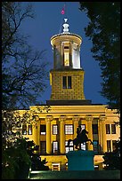 Tennessee Capitol by night. Nashville, Tennessee, USA