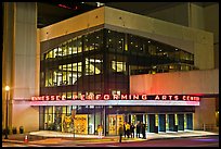 Tennessee Performing Arts Center at night. Nashville, Tennessee, USA (color)