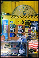 Vinyl records on display, Sun record company. Nashville, Tennessee, USA (color)