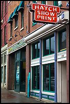 Hatch Show print poster print shop. Nashville, Tennessee, USA