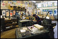 Hatch Show Print, one of the oldest poster shops in the country. Nashville, Tennessee, USA