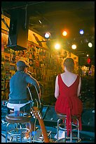 Singers from behind scene at Tootsie Orchid Lounge. Nashville, Tennessee, USA ( color)