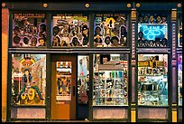 Store on Beale Street by night. Memphis, Tennessee, USA