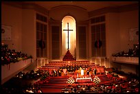 Gospel mass in Mississipi Boulevard Christian Church. Memphis, Tennessee, USA