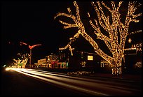 Christmas lights and traffic. Tennessee, USA ( color)
