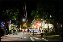 Street at night, Cruz Bay. Saint John, US Virgin Islands ( color)
