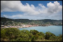 Charlotte Amalie harbor seen from Hassel Island. Saint Thomas, US Virgin Islands ( color)