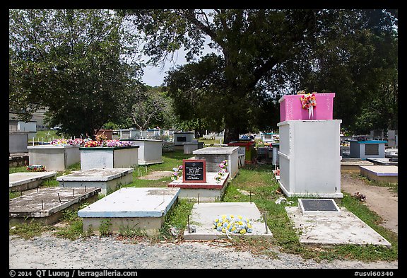 Tombs, Charlotte Amalie. Saint Thomas, US Virgin Islands (color)