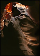 Slot canyon walls, Upper Antelope Canyon. USA ( color)