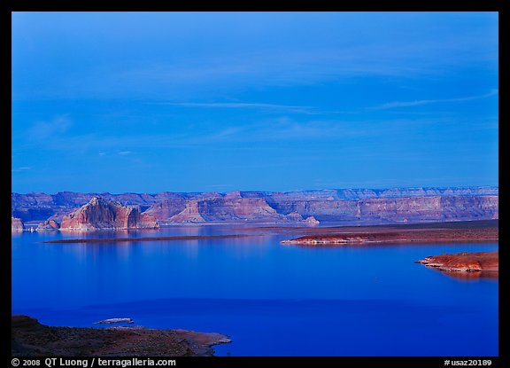 Lake Powell, blue hour. Arizona, USA