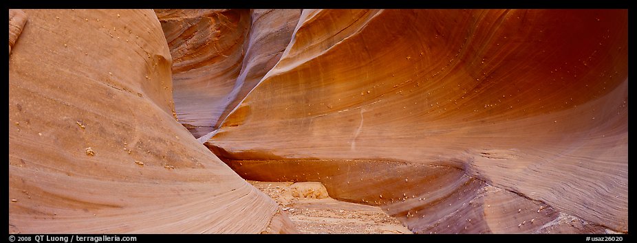 Slot canyon walls. Arizona, USA (color)