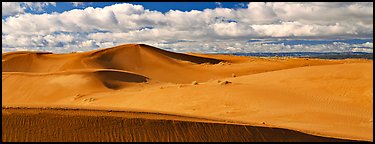 Sand dunes and clouds. Canyon de Chelly  National Monument, Arizona, USA (Panoramic color)