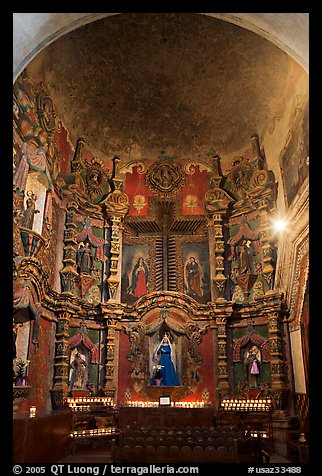 Altar, San Xavier del Bac Mission. Tucson, Arizona, USA