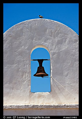 Bell, San Xavier del Bac Mission (the White Dove of the Desert). Tucson, Arizona, USA