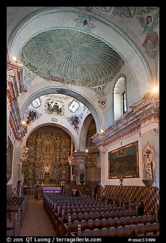 Chapel, San Xavier del Bac Mission. Tucson, Arizona, USA