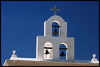 Bell tower, San Xavier del Bac Mission. Tucson, Arizona, USA