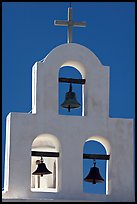 White Bell tower, San Xavier del Bac Mission. Tucson, Arizona, USA ( color)