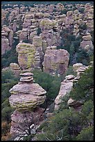 Rhyolite spires. Chiricahua National Monument, Arizona, USA (color)