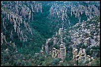 Landscape of spires from Massai Point. Chiricahua National Monument, Arizona, USA (color)