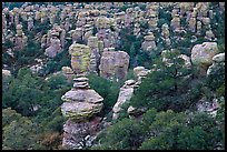 Rhyolite pinnacles. Chiricahua National Monument, Arizona, USA (color)