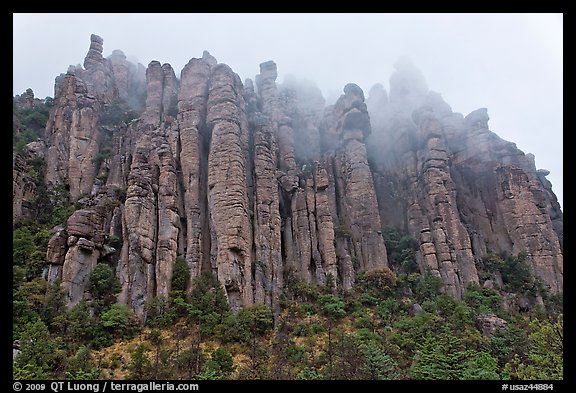 Stone columns. Chiricahua National Monument, Arizona, USA (color)